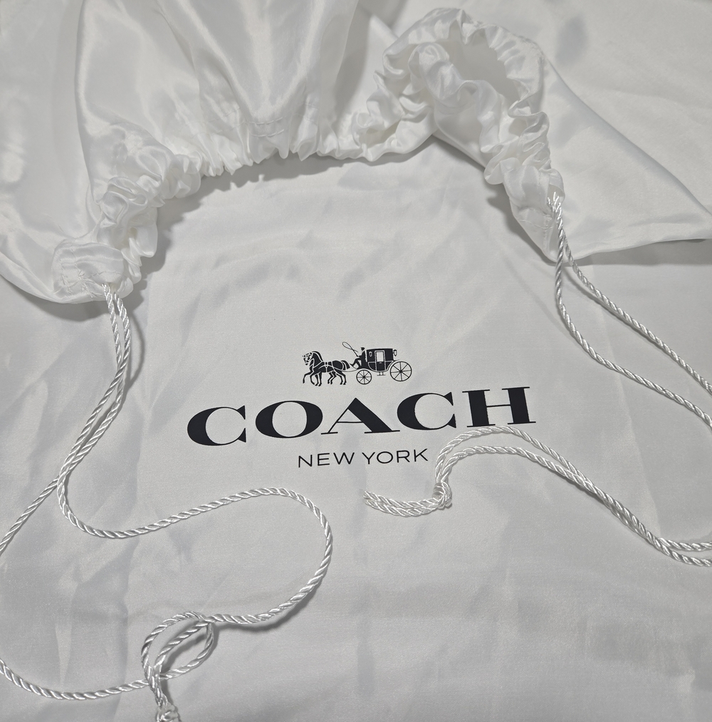 Coach Large Satin Drawstring Dust Cover Bag Logo